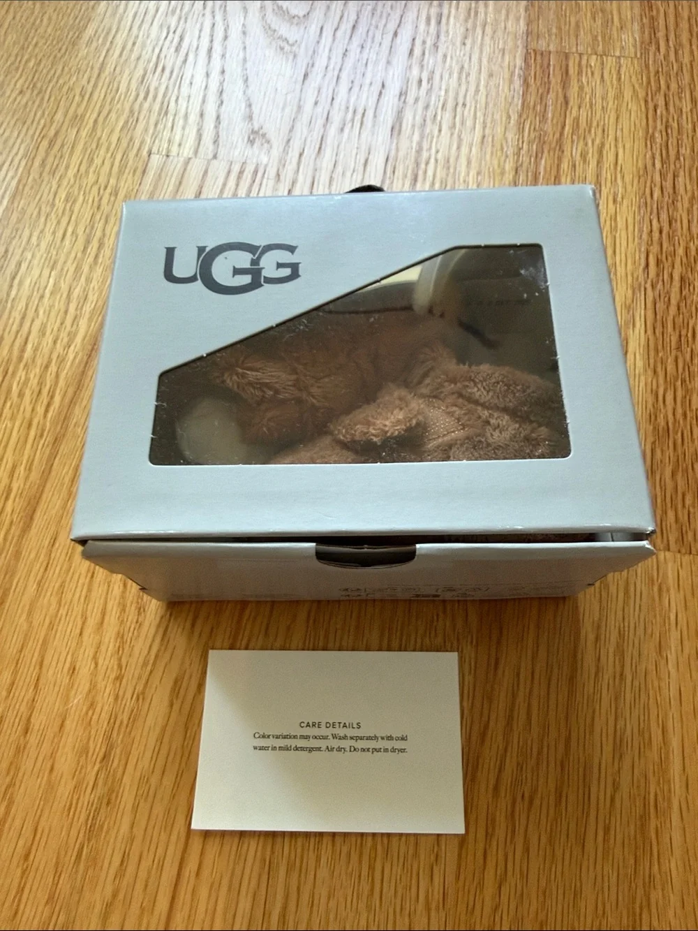 UGG Bixbee Baby Plush Chestnut Fuzzy Slippers